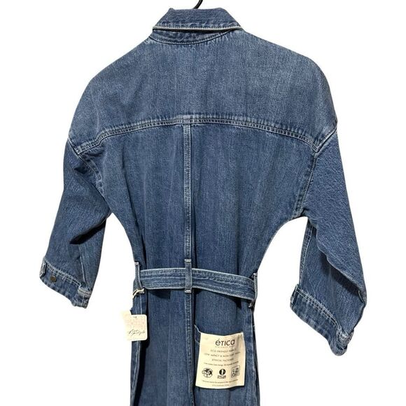 Revolve Free People Etica Zeta Zip Front Denim Jumpsuit - Picture 5 of 7